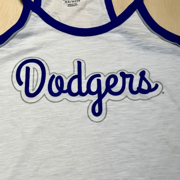 Womens G-III 4Her by Carl Banks MLB Los Angeles Dodgers Tank Top White XS New - Picture 4 of 10